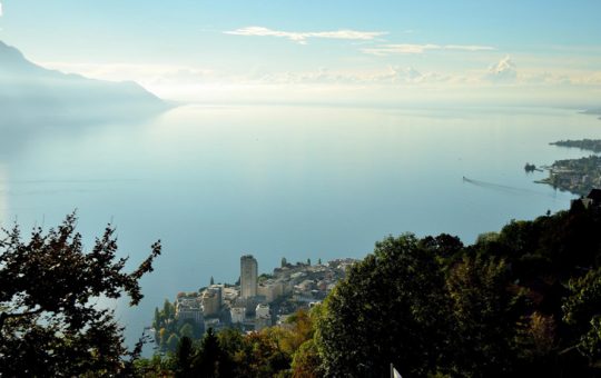 photo du lac léman au-dessus de Montreux photo pour le blog santé et sport de CapRol